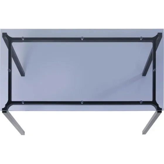 Белый стеклянный стол Тбилиси