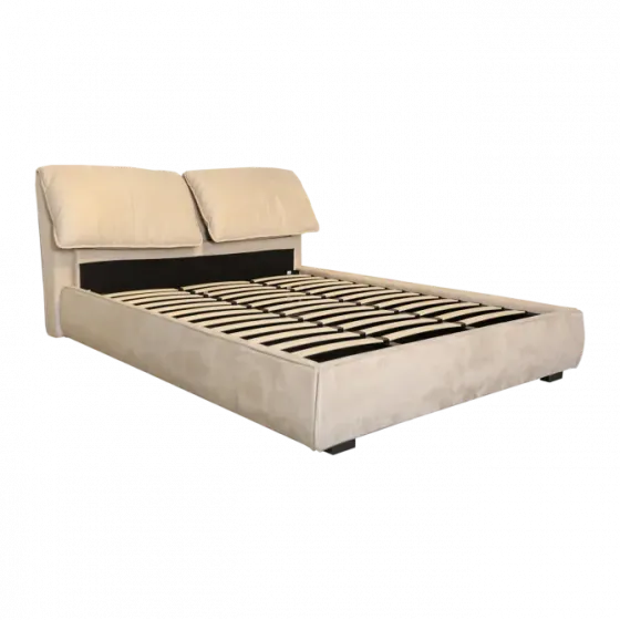 Серая кровать с ящиками для хранения, 160х200 Тбилиси