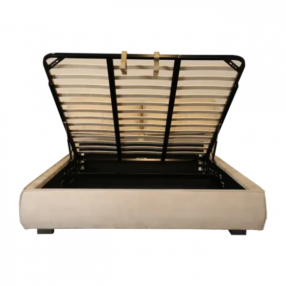 Серая кровать с ящиками для хранения, 160х200 Тбилиси