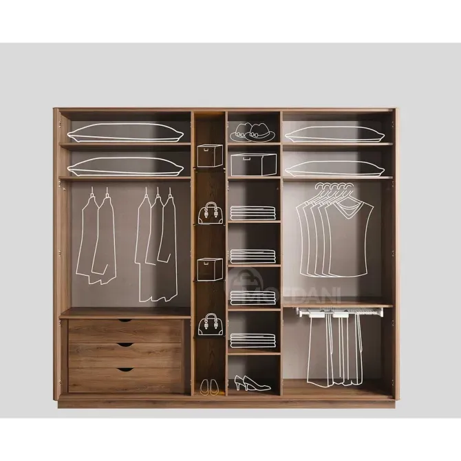 Шкаф бежевый 277х58х240 Тбилиси - изображение 4