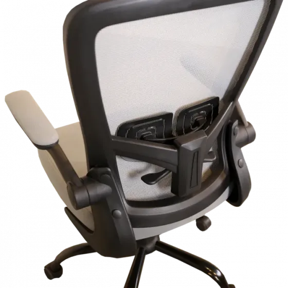 Серый стул на колесиках Тбилиси