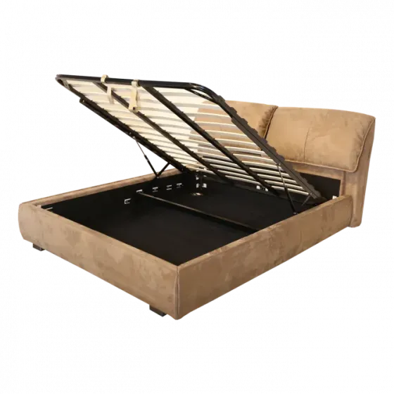 Серая кровать с ящиками для хранения, 160х200 Тбилиси