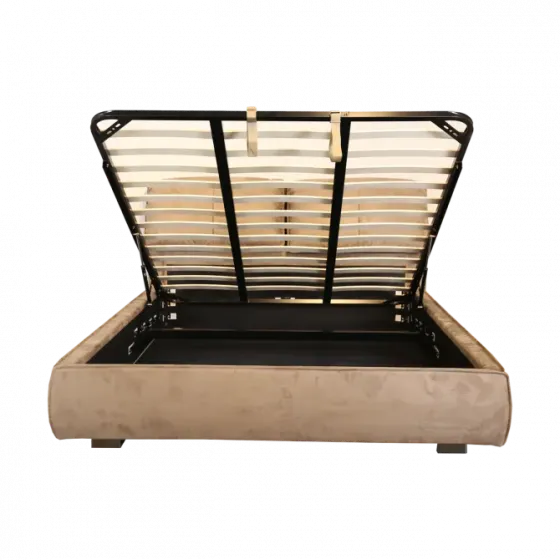 Серая кровать с ящиками для хранения, 160х200 Тбилиси