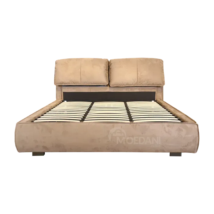 Серая кровать с ящиками для хранения, 160х200 Тбилиси - изображение 1