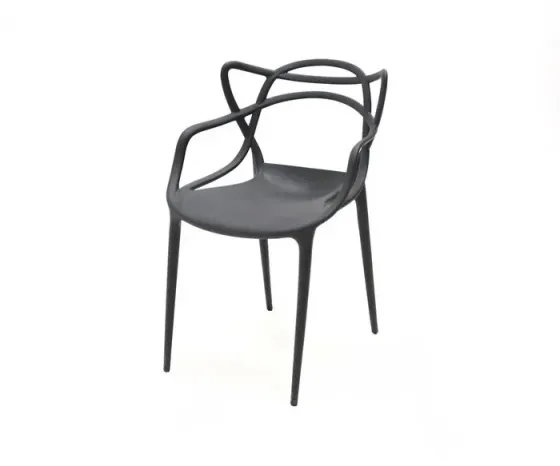 Черный пластиковый стул Тбилиси