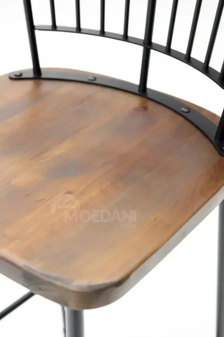 Ყავისფერი ხის ბარის სკამი თბილისი - photo 3