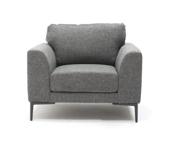 Кресло из темно-серой ткани Тбилиси