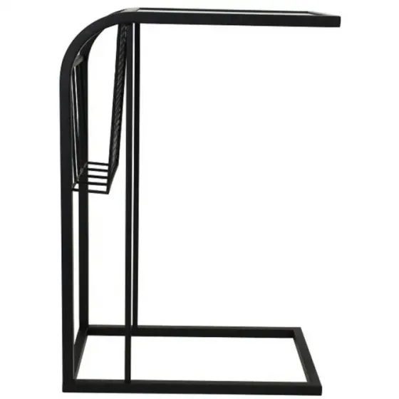 Черный металлический журнальный столик 44х30х65 Тбилиси