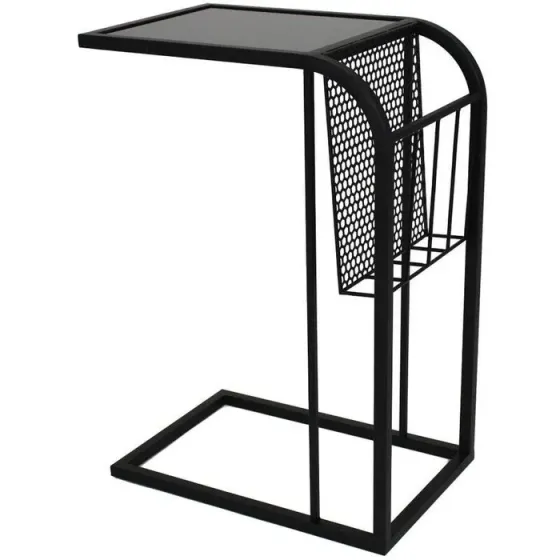 Черный металлический журнальный столик 44х30х65 Тбилиси