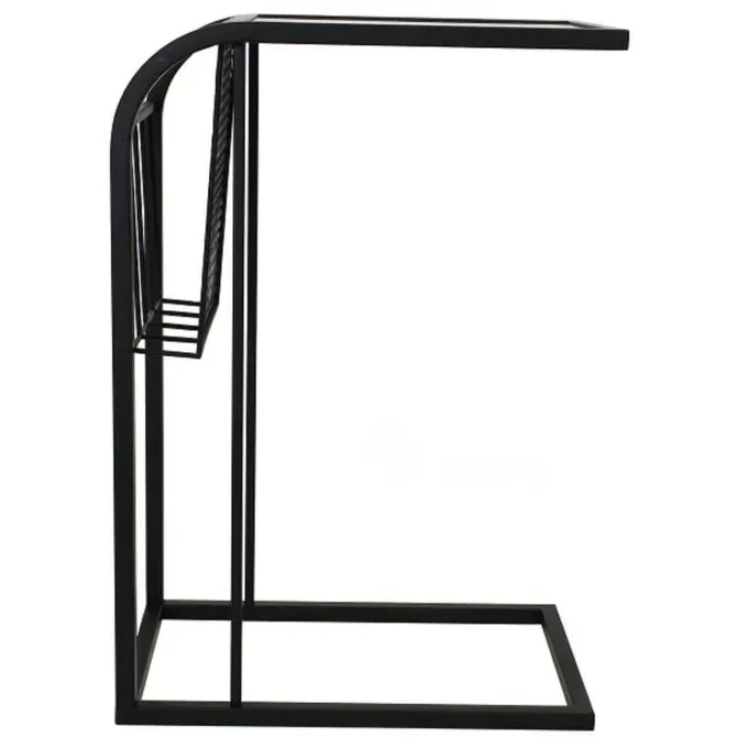 Черный металлический журнальный столик 44х30х65 Тбилиси - изображение 4