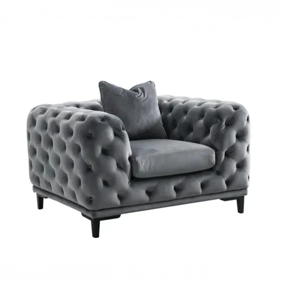 Темно-серое тканевое кресло 119х100х72 Тбилиси