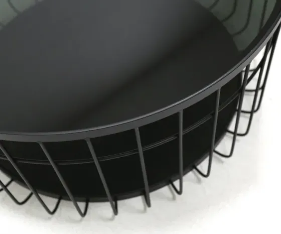 Кофейный столик из черного стекла Тбилиси