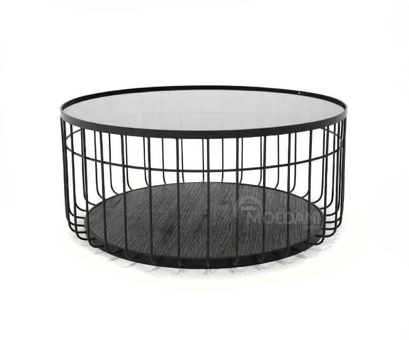 Кофейный столик из черного стекла Тбилиси - изображение 1