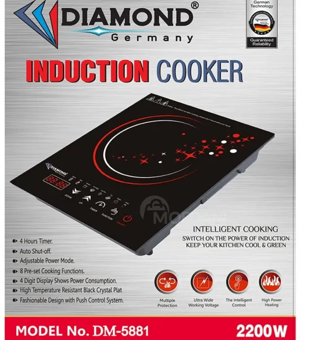 Индукционная стеклокерамическая варочная панель Diamond Тбилиси - изображение 4