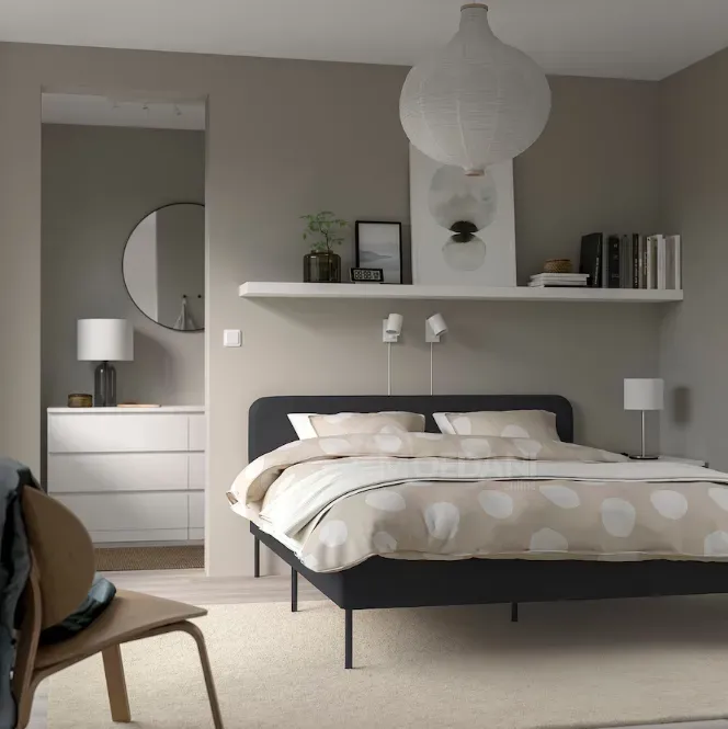 Каркас кровати Икеа Слаттум Виссле Темно-Серый Тбилиси - изображение 2