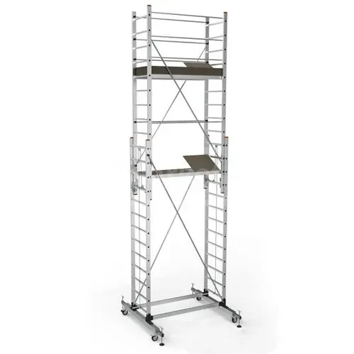 Ალუმინის კიბე- ხარაჩო (2x15)+(2x15) საფეხურით თბილისი - photo 1