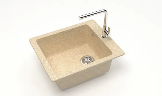 Q-8 ქვის ნიჟარა 500x425x195 ღია ნარინჯისფერი თბილისი