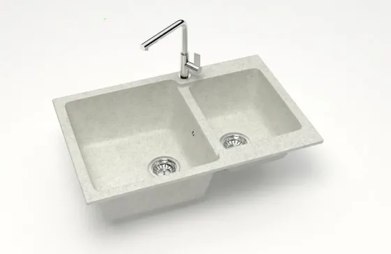 Ნაცრისფერი სამზარეულოს ქვის ნიჟარა თბილისი