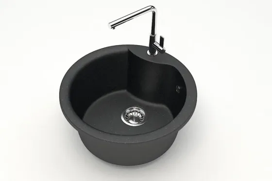 Შავი ფერის სამზარეულოს ქვის ნიჟარა თბილისი