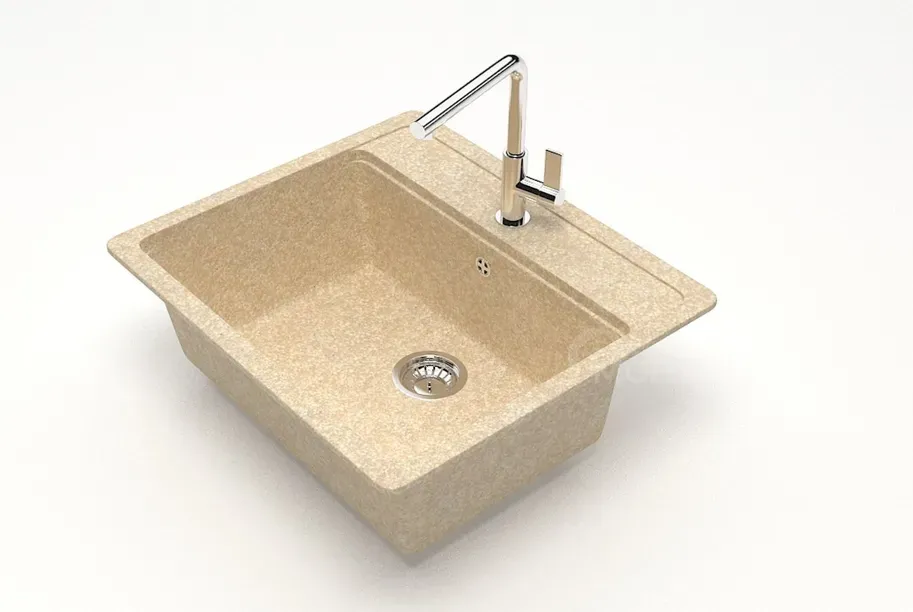 Q-5ქვის სამზარეულოს ნიჟარა ნარინჯისფერი თბილისი - photo 1