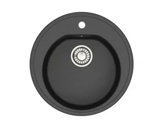 Q-4ქვის ნიჟარა შავი ფერის სამზარეულოს ერთგანყოფილებიანი ნიჟარა თბილისი