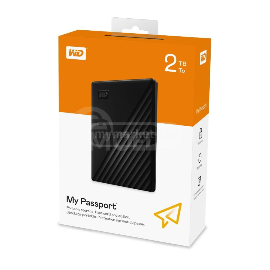WD My Passport 2TB USB 3.0 გარე ვინჩესტერი თბილისი - photo 1