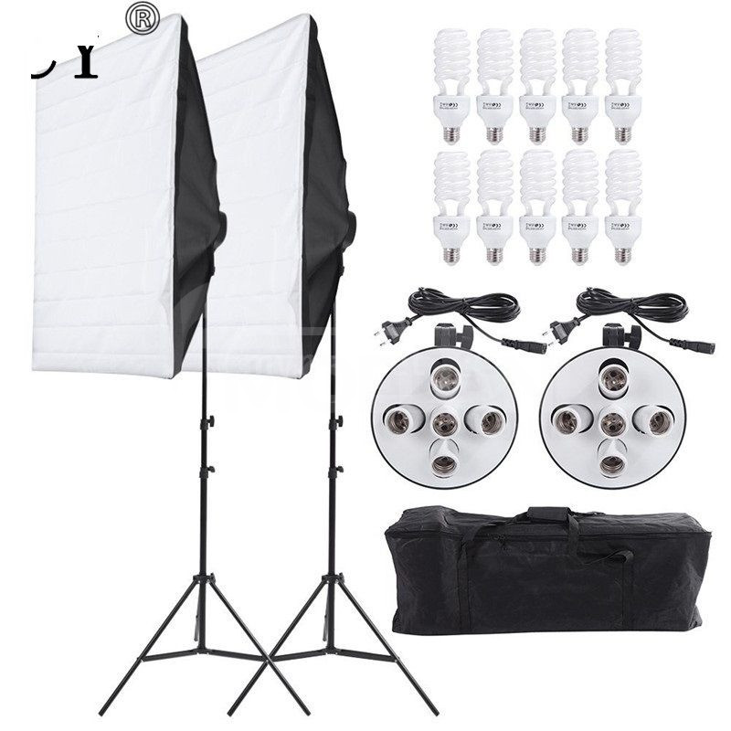 For rent: 2 softboxes with 10 bulbs and tripod Tbilisi - photo 1