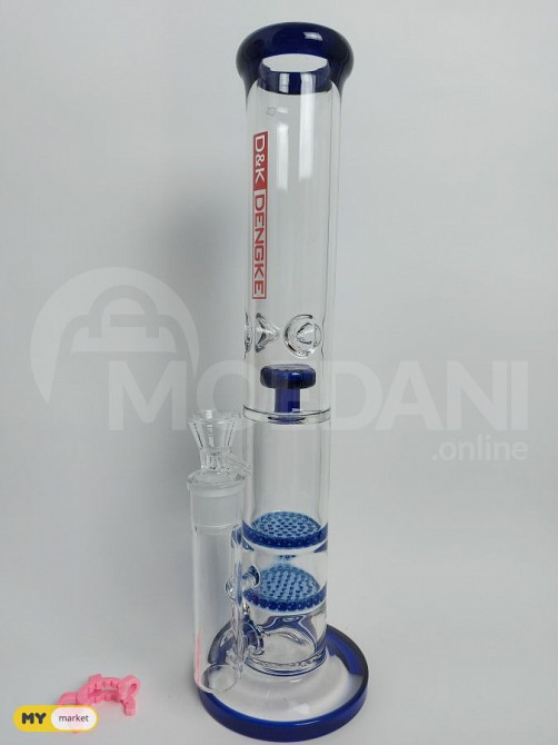 glass bong pipe/შუშის ბონგი ფაიფი ყინულის ჩასაყრელით N62/92 თბილისი - photo 1