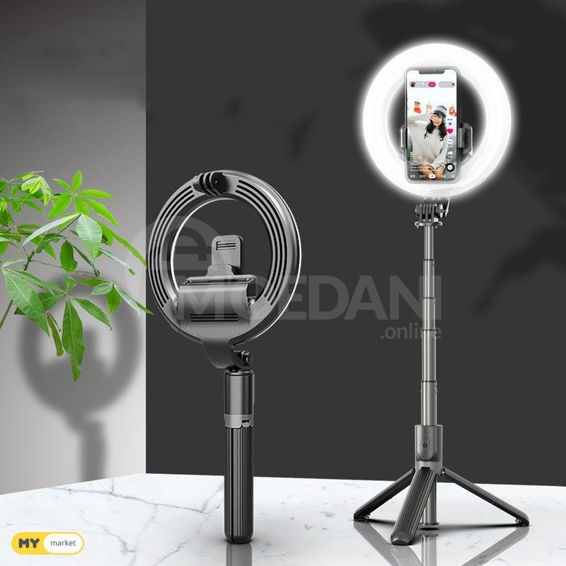 tik-tok ring light with selfie stick/ რგოლი ნათება სელფის ჯო თბილისი - photo 1