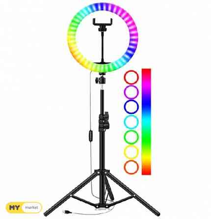 tik-tok RGB ring led light 26cm/ტიქ-ტოკ რგოლი ნათება 26სმ თბილისი