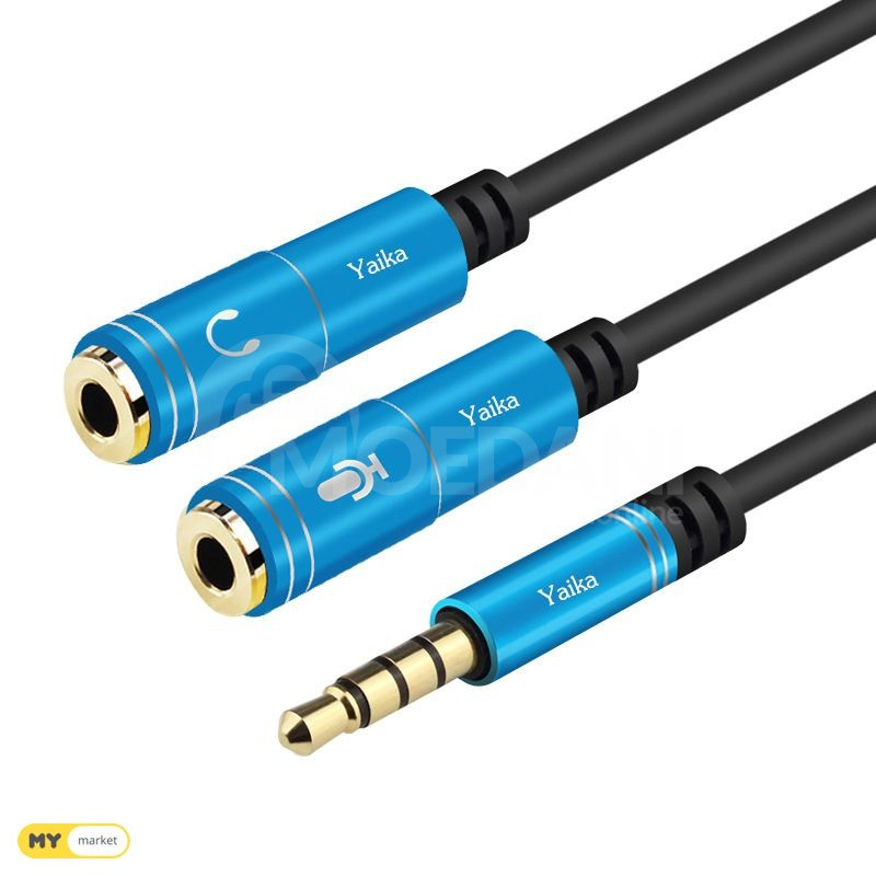 aux Microphone switch/ მიკროფონი გამანაწილებელი კაბელი თბილისი - photo 1