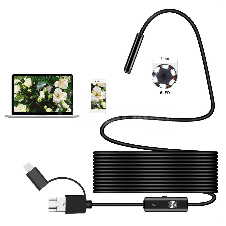 USB Endoscope camera 5 meters / endoscope camera Tbilisi - photo 1