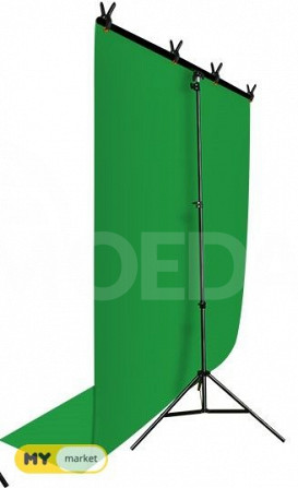 portable T-shape green screen/ პორტატული მწვანე ფონი რკინის თბილისი - photo 1