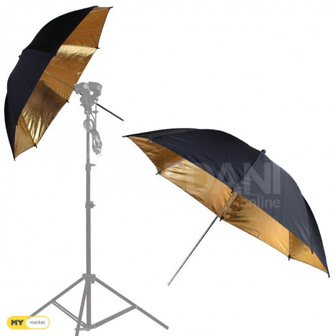 зонт золотой студийный свет/студийное освещение зонт отражатель Тбилиси - изображение 1