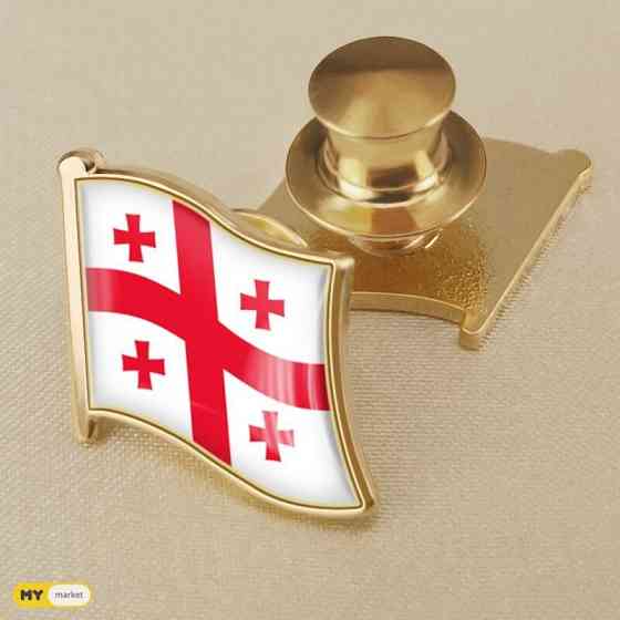 Georgia flag pin Tbilisi