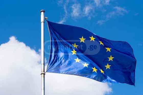 EU flag Tbilisi