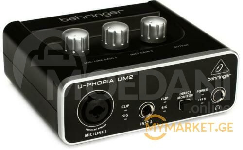Behringer U-Phoria 2x2 UM2 Interface გარე ხმის ბარათი თბილისი - photo 1