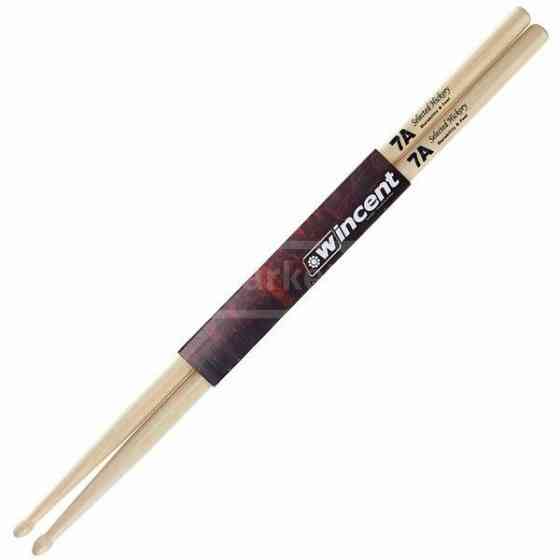 Wincent 7A Hickory Woodtip Drum Sticks დრამის ჯოხები თბილისი