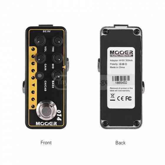 Mooer Micro Preamp 014 Taxidea Taxus Pedal გიტარის ეფექტი თბილისი