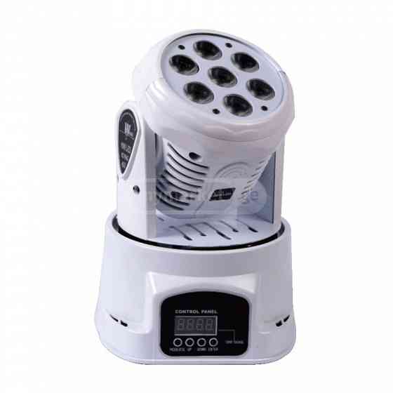 Mini 7pcs 10w 4in1 led Moving head light სასცენო განათება თბილისი