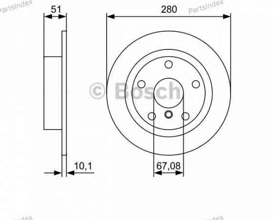 Диск тормозной Bosch 0 986 479 C92 Тбилиси