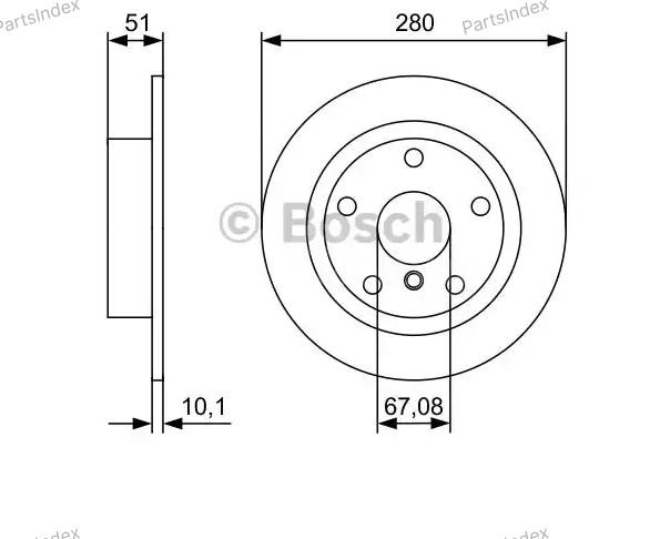 Диск тормозной Bosch 0 986 479 C92 Тбилиси - изображение 3