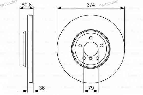 Brake Disc Bosch 0 986 479 R35 Tbilisi