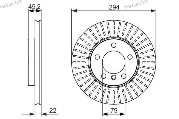 Диск тормозной Bosch 0 986 479 725 Тбилиси - изображение 4
