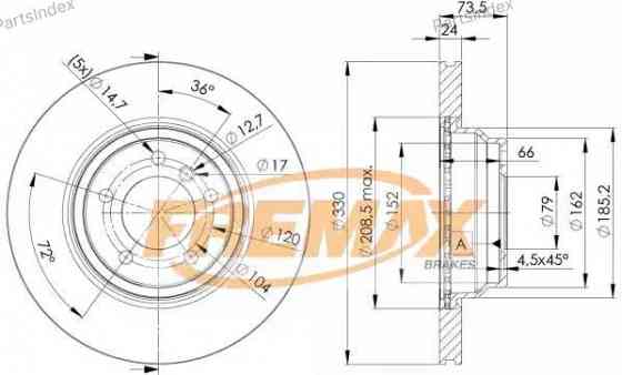 Диск тормозной Fremax BD-4645 Тбилиси