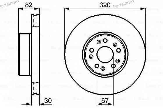 სამუხრუჭე დისკი oporni diski Bosch 0 986 478 527 თბილისი