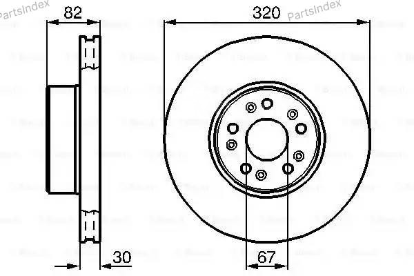 სამუხრუჭე დისკი oporni diski Bosch 0 986 478 527 თბილისი - photo 2