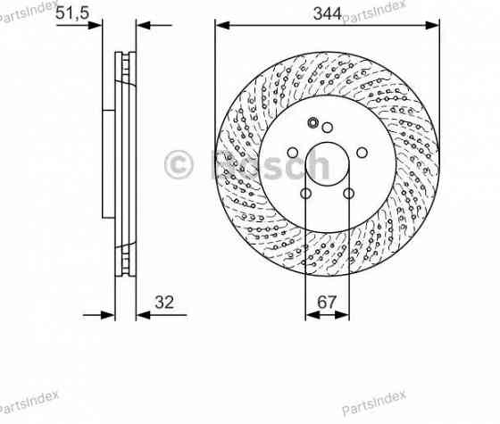 სამუხრუჭე დისკი oporni diski Bosch 0 986 479 D07 თბილისი