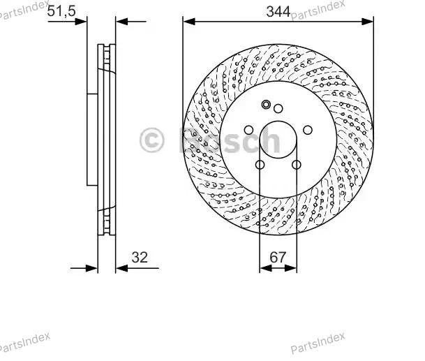 სამუხრუჭე დისკი oporni diski Bosch 0 986 479 D07 თბილისი - photo 2