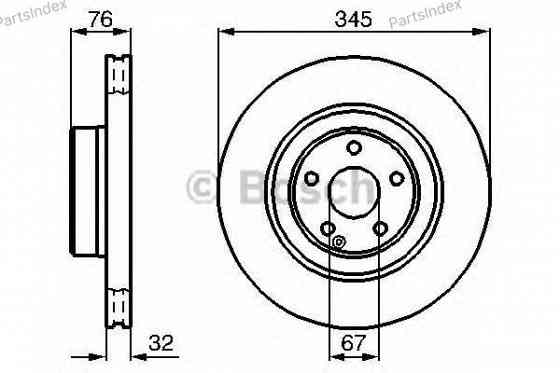 სამუხრუჭე დისკი oporni diski Bosch 0 986 478 964 თბილისი